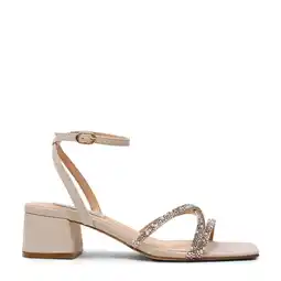 Wehkamp Steve Madden Gabby-P sandalettes met strass en pareltjes beige aanbieding