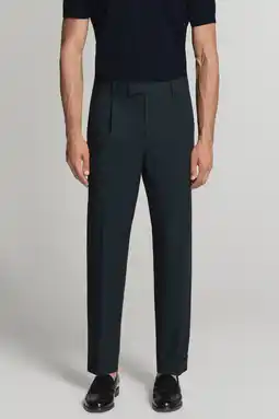 Wehkamp Mango Man regular fit pantalon - marine aanbieding