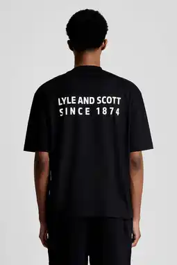 Wehkamp Lyle & Scott T-shirt zwart aanbieding