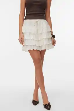 Wehkamp VERO MODA korte rok ecru aanbieding