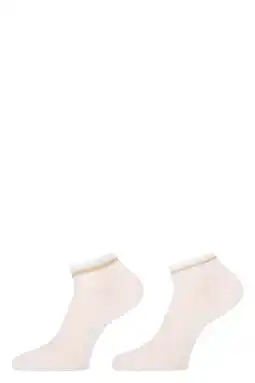 Wehkamp Marcmarcs sneakersokken Felice - ecru/beige (set van 2) aanbieding