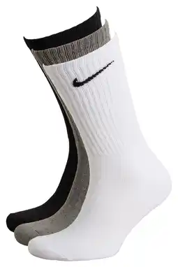 Wehkamp Nike Everyday Cushioned sportsokken - zwart/grijs/wit (set van 3) aanbieding
