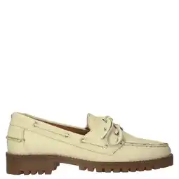 Wehkamp BRONX sie-nna leren bootschoenen lichtgeel aanbieding