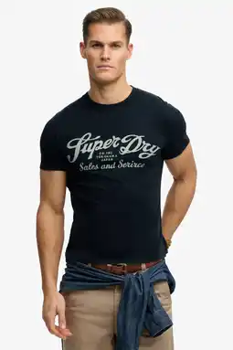 Wehkamp Superdry relaxed T-shirt donkerblauw aanbieding