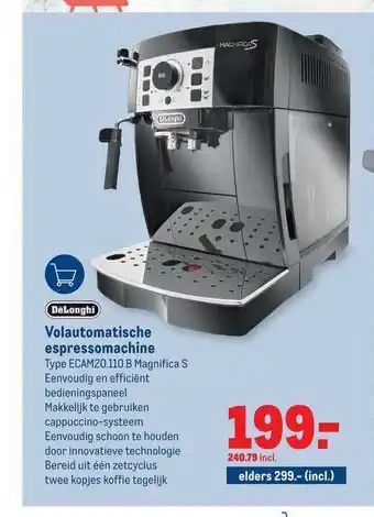 Makro DēLonghi Volautomatische Espressomachine aanbieding