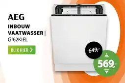 Expert Aeg inbouw vaatwasser | g162kiel aanbieding