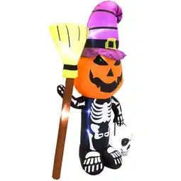 Action Opblaasbare Halloween decoratie pompoen skelet aanbieding