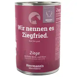 Zooplus Voordeelpakket Herrmanns Selection Sensible 24 x 400 g - Geit met bio biet & bio gierst aanbieding