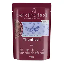 Zooplus Voordeelpakket: 32x 85g catz finefood Fijn Filet Tonijn nat kattenvoer aanbieding