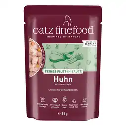 Zooplus Voordeelpakket: 32x 85g catz finefood Fijn Filet Kip met Wortel Nat kattenvoer aanbieding
