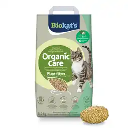 Zooplus 3,2kg (8L) Biokat's Organic Care Plantenvezels Fresh Kattenbakvulling aanbieding