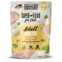 Zooplus 6x 300g MAC's Cat Pouch Kip Puur natvoer voor katten aanbieding