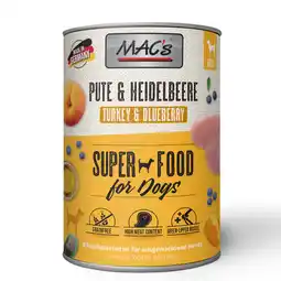 Zooplus MAC's Adult Superfood 6 x 400 g Hondenvoer - Kalkoen & Bosbessen aanbieding