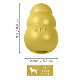 Zooplus KONG Classic Gold M: Ø5,5xH9cm hondenspeelgoed aanbieding