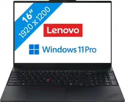 Coolblue Lenovo ThinkPad E16 Gen 3 (AMD) - 21ST005WMH QWERTY aanbieding
