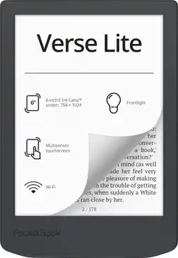 Coolblue PocketBook Verse Lite Grijs aanbieding