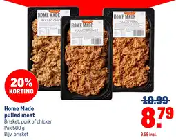 Makro Home Made pulled meat aanbieding