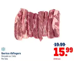 Makro Iberico ribfingers aanbieding