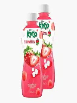 Flink Strawberry Juice Drink with Nata De Coco 32cl 2x aanbieding