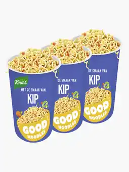 Flink Knorr Good Noodles kip cup 65g 3x aanbieding