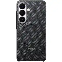 MediaMarkt Samsung Carbon Magnet Telefoonhoesje Voor Samsung Galaxy S26 Grijs aanbieding