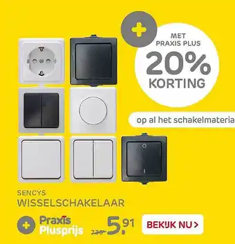 Praxis wisselschakelaar aanbieding