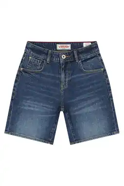 Wehkamp Vingino regularwaist short medium blue denim aanbieding