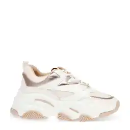 Wehkamp Steve Madden Progressive chunky leren sneakers ecru/roségoud aanbieding