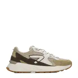 Wehkamp HUB Grid sneakers olijfgroen aanbieding