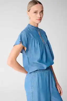 Wehkamp Shoeby top medium blue denim aanbieding