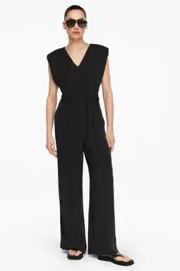 Wehkamp comma jumpsuit zwart aanbieding