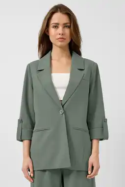 Wehkamp QS regular blazer donkergroen aanbieding