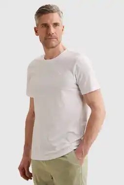 Wehkamp Vanguard regular T-shirt fijn gebreid wit aanbieding