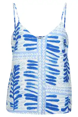 Wehkamp OBJECT loose fit singlet met print - blauw aanbieding