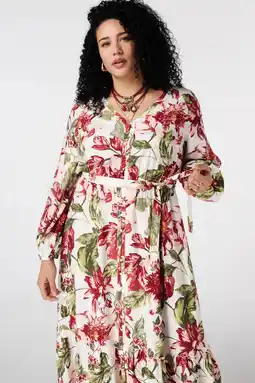 Wehkamp MS Mode gebloemde blousejurk multi aanbieding