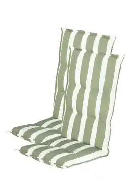 Wehkamp Hartman tuinkussen hoge rug Roma - Soft Green (123x50x8 cm) (set van 2) aanbieding