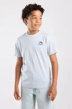 Wehkamp America Today T-shirt met backprint - lichtblauw aanbieding