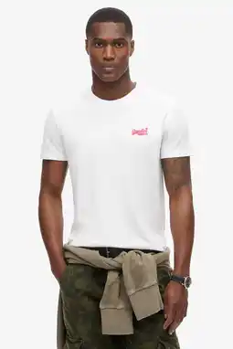 Wehkamp Superdry slim T-shirt wit aanbieding