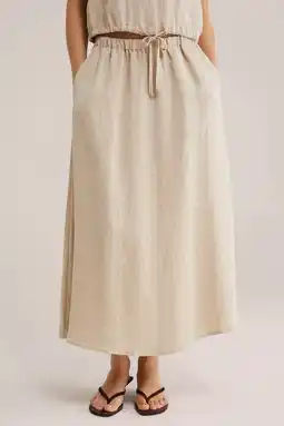 Wehkamp WE Fashion midi rok beige aanbieding