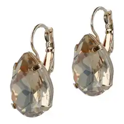 Wehkamp Otazu gold plated oorbellen met Swarovski kristallen Lacrima aanbieding