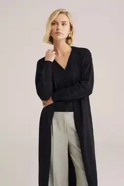 Wehkamp WE Fashion lang vest zwart aanbieding