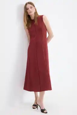 Wehkamp Mango maxi jurk donkerrood aanbieding