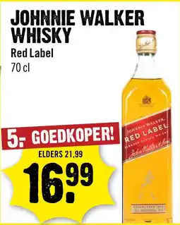 Dirck 3 johnnie walker whisky red label aanbieding