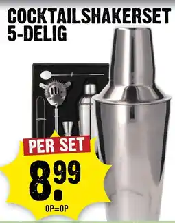 Dirck 3 cocktailshakerset 5-delig aanbieding