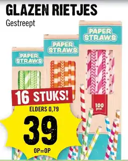 Dirck 3 paper straws aanbieding
