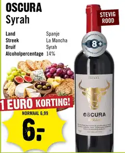 Dirck 3 Oscura Syrah aanbieding