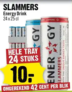 Dirck 3 slammers energy drink aanbieding