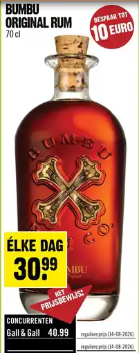 Dirck 3 Bumbu original rum aanbieding