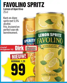 Dirck 3 favolino spritz aanbieding