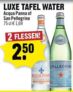 Dirck 3 Acqua Panna of San Pellegrino aanbieding